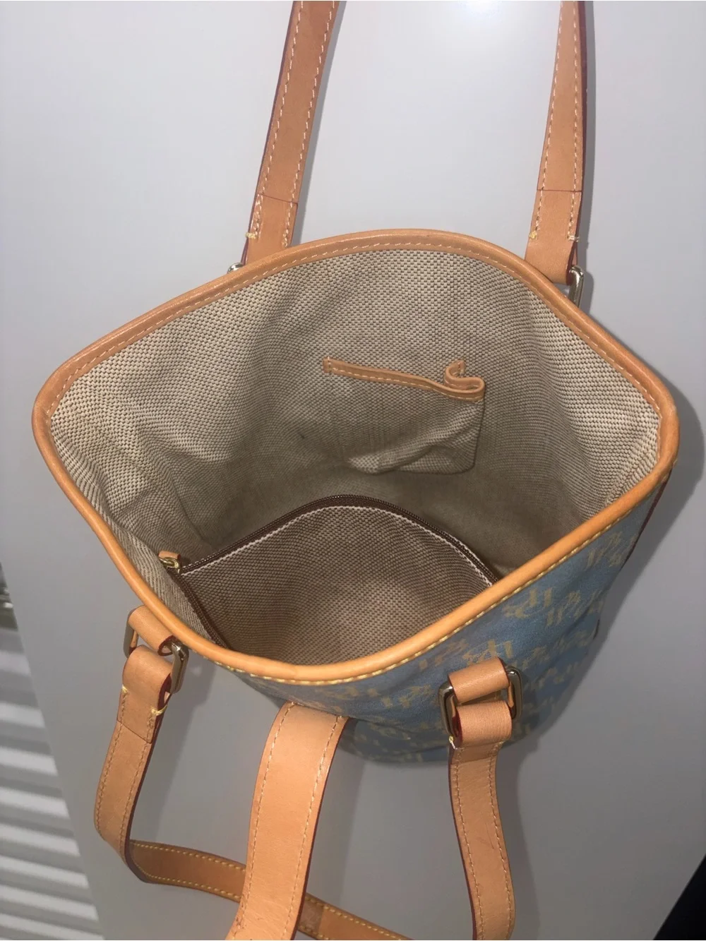 Dooney & Bourke denim bucket bag